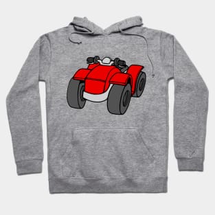 Red Quad Bike ATV Hoodie